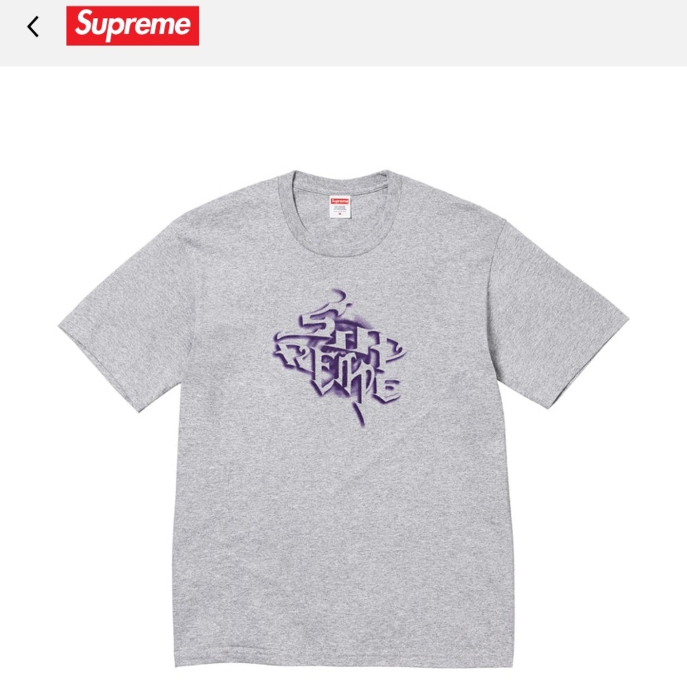 Supreme Smoke Tee ‘Heather Grey’